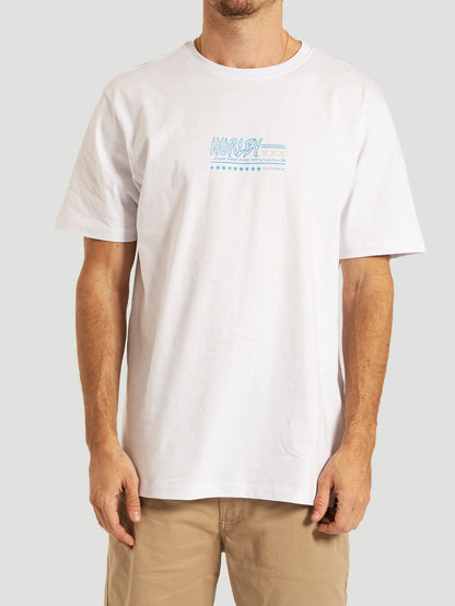 Camiseta Manga Curta Branca Hurley Psyko
