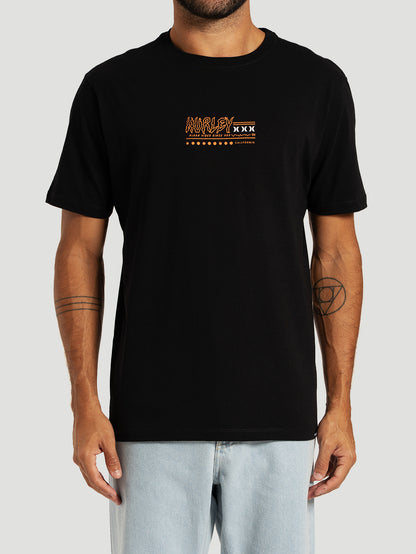Camiseta Manga Curta Preta Hurley Psyko