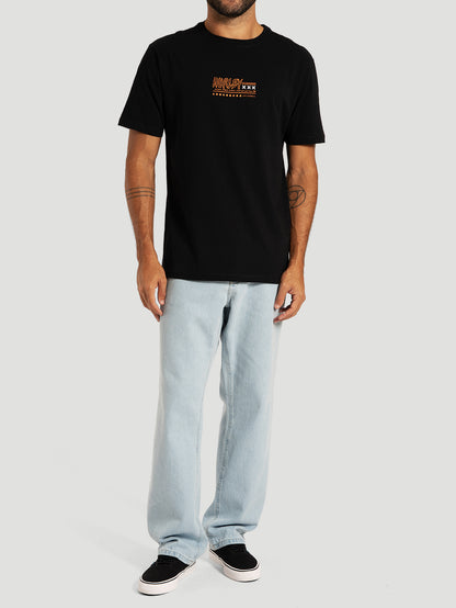 Camiseta Manga Curta Preta Hurley Psyko