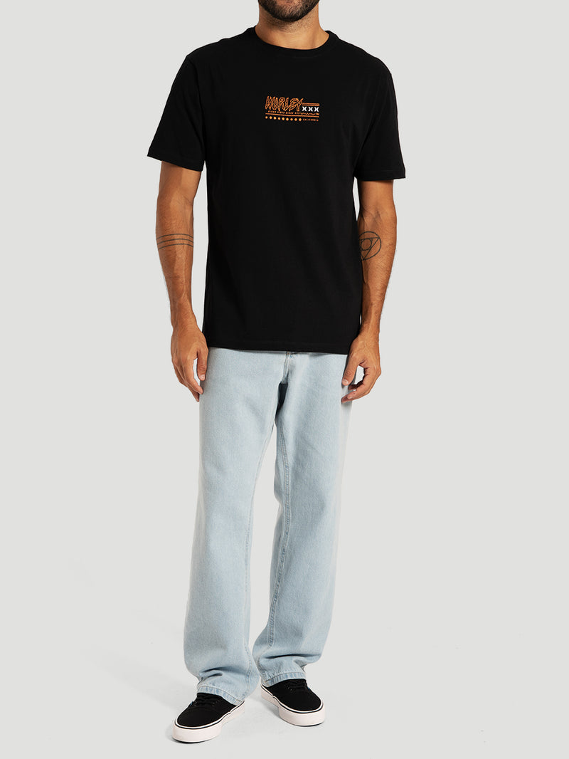 Camiseta Manga Curta Preta Hurley Psyko