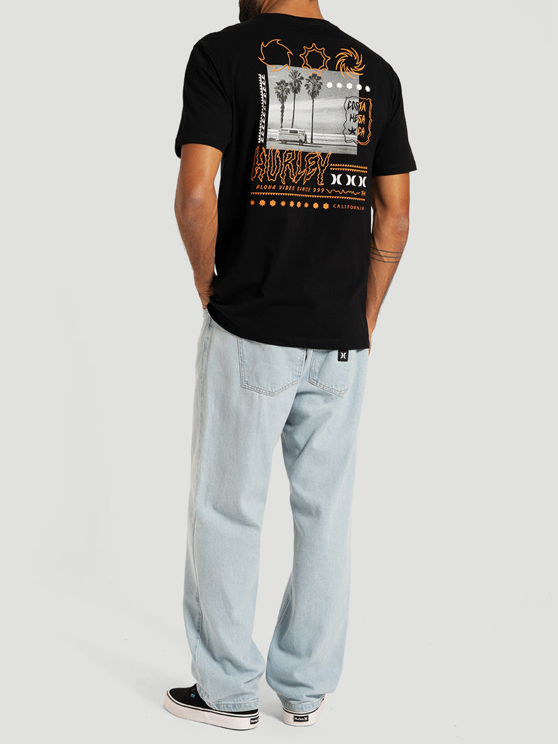 Camiseta Manga Curta Preta Hurley Psyko