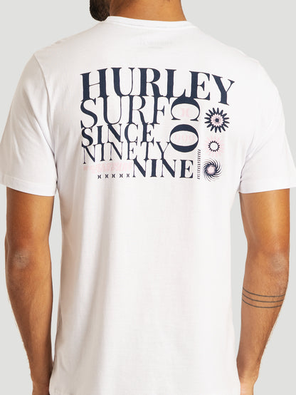 Camiseta Manga Curta Branca Hurley Simple