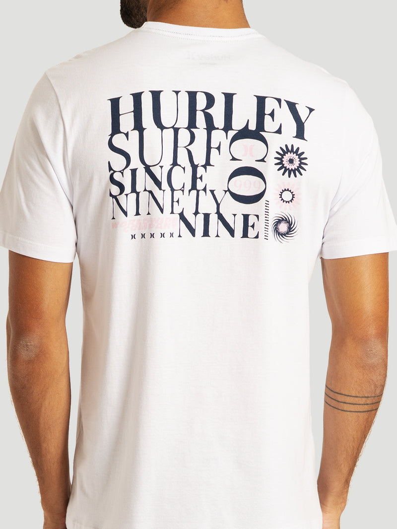 Camiseta Manga Curta Branca Hurley Simple