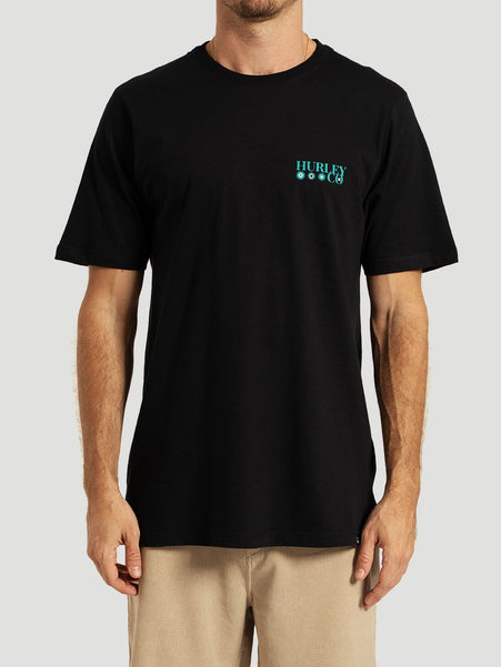 Camiseta Manga Curta Preta Hurley Simple