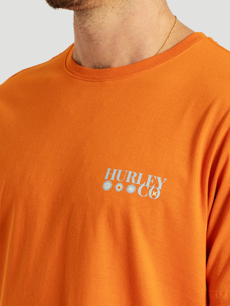 Camiseta Manga Curta Ocre Hurley Simple