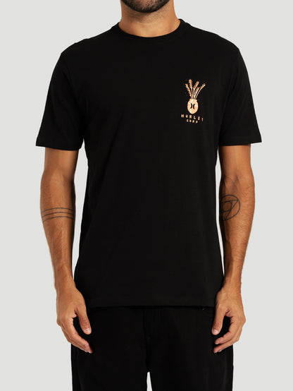 Camiseta Manga Curta Preta Hurley Xilo