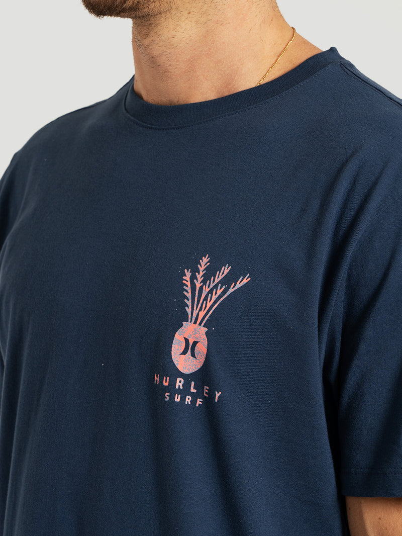 Camiseta Manga Curta Azul Marinho Hurley Xilo