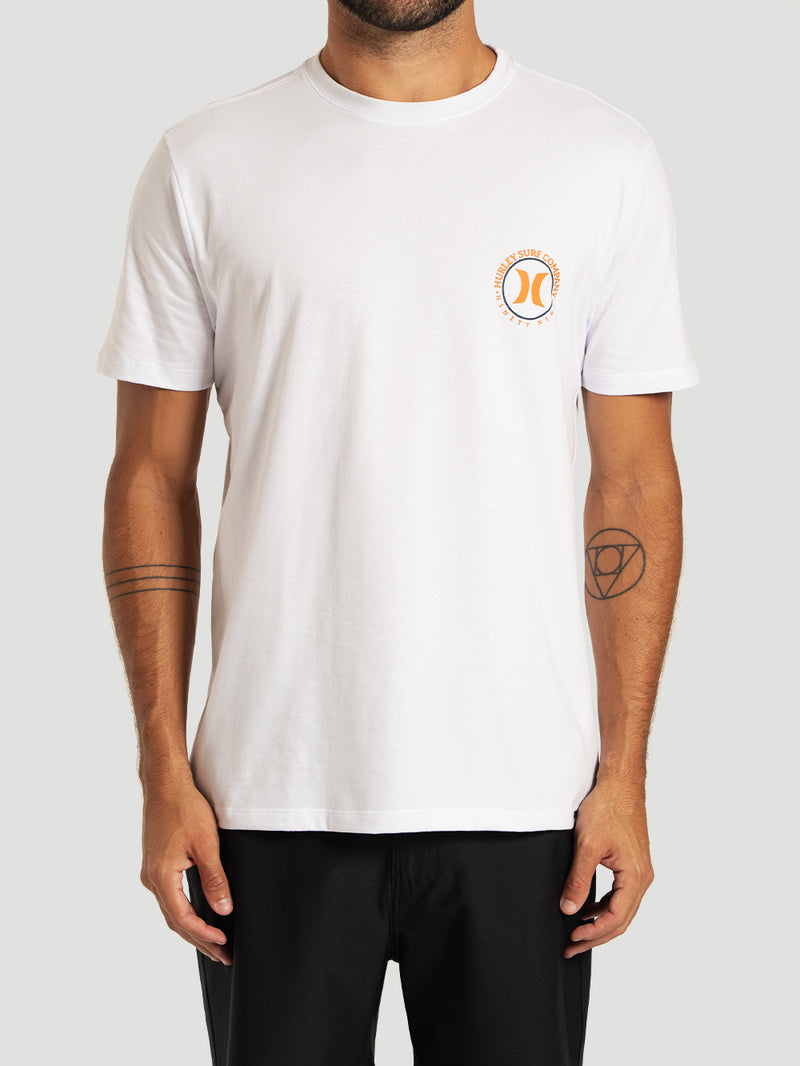 Camiseta Manga Curta Branca Hurley Marlin