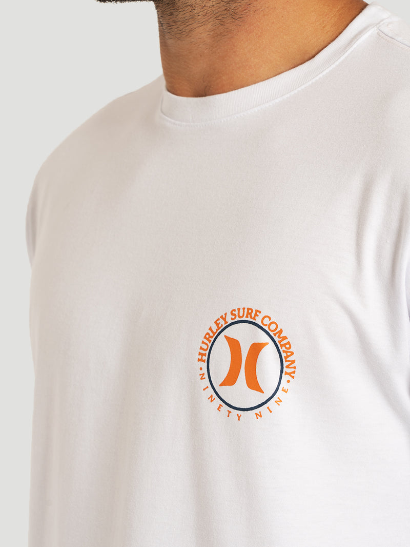 Camiseta Manga Curta Branca Hurley Marlin