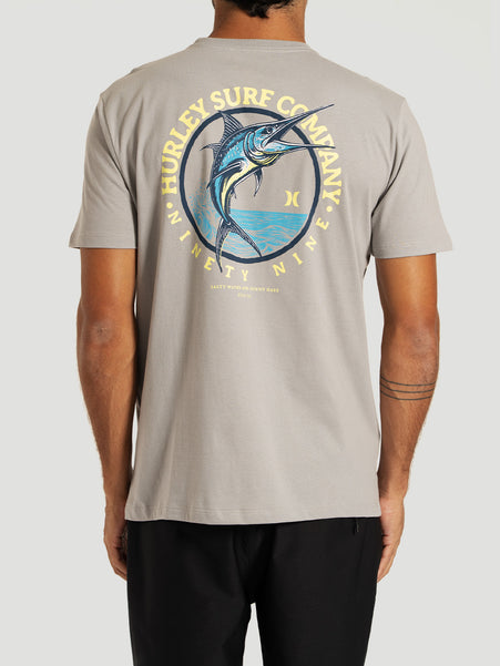 Camiseta Manga Curta Cinza Hurley Marlin