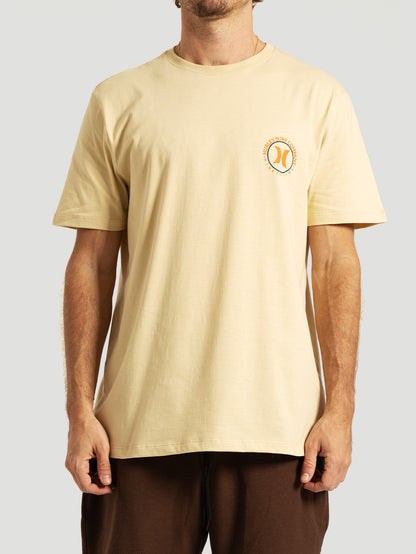 Camiseta Manga Curta Bege Hurley Marlin