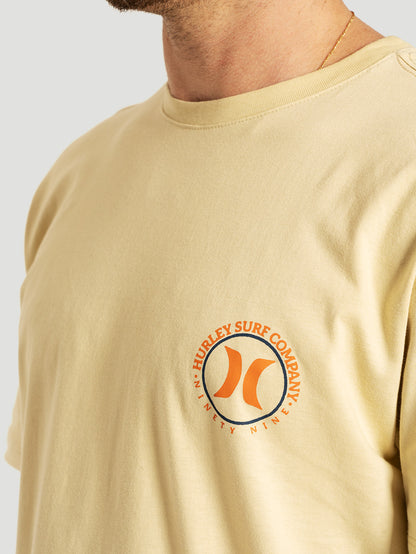 Camiseta Manga Curta Bege Hurley Marlin