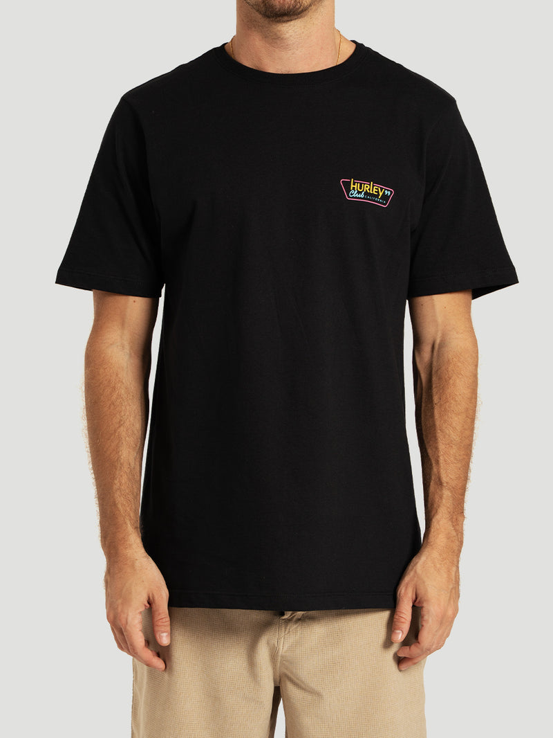 Camiseta Manga Curta Preta Hurley All Night