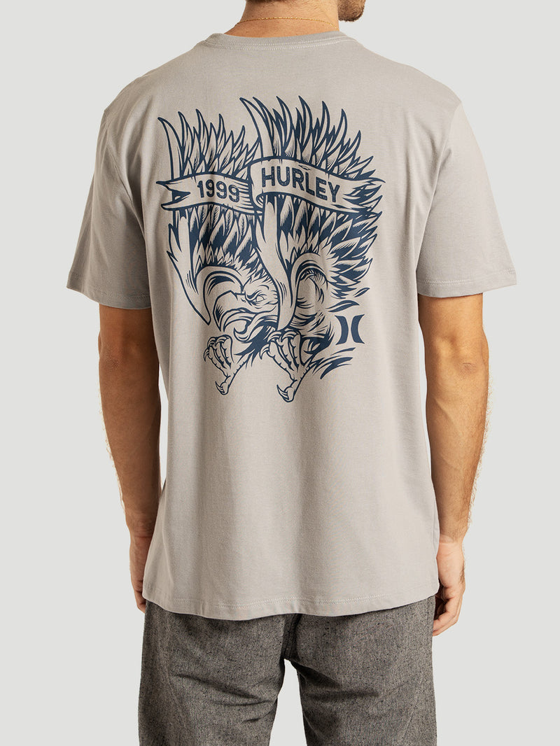 Camiseta Manga Curta Cinza Hurley Eagle