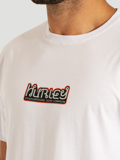 Camiseta Manga Curta Branca Hurley Barong