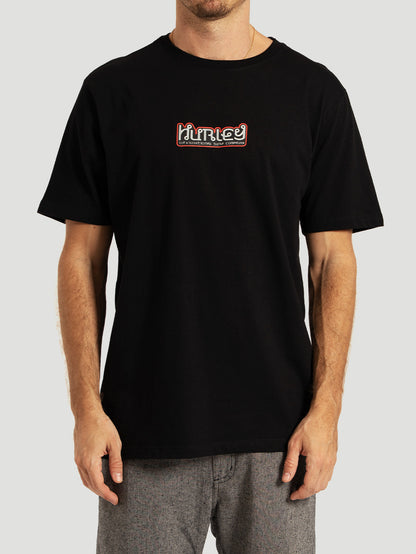 Camiseta Manga Curta Preta Hurley Barong