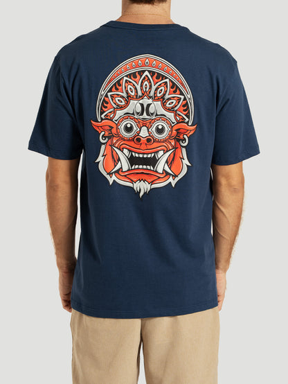 Camiseta Manga Curta Marinho Hurley Barong