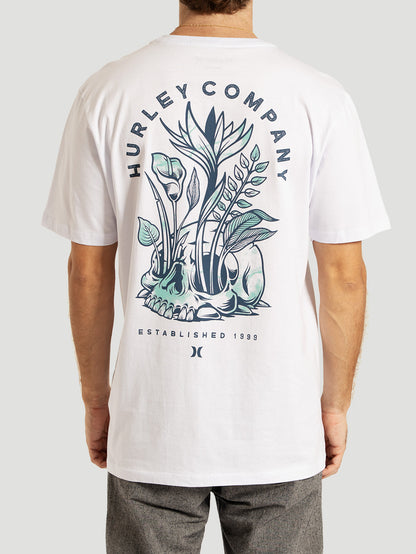 Camiseta Manga Curta Branca Hurley Silk end Off