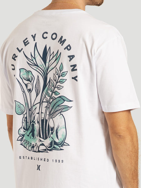 Camiseta Manga Curta Branca Hurley Silk end Off
