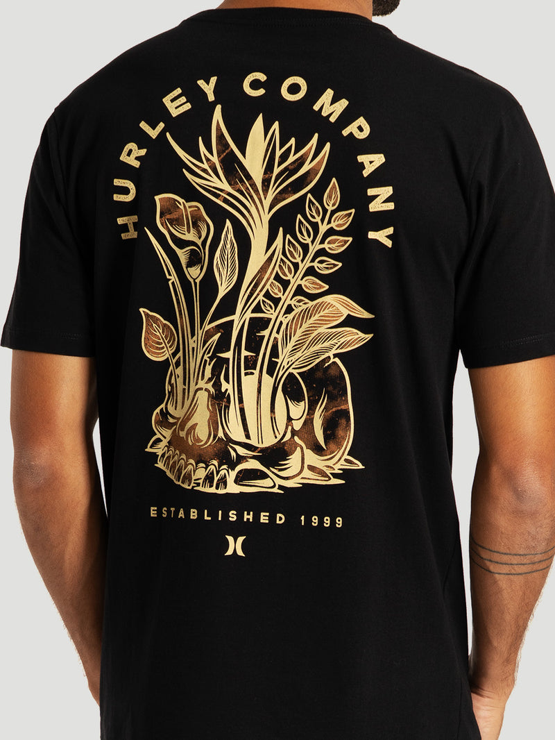 Camiseta Manga Curta Preta Hurley Silk End Off