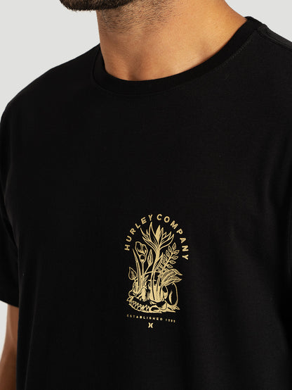 Camiseta Manga Curta Preta Hurley Silk End Off