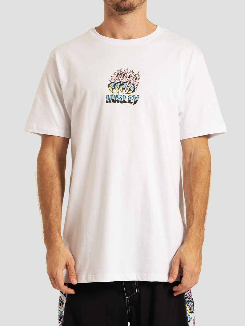 Camiseta Manga Curta Branca Hurley x Etam Panther