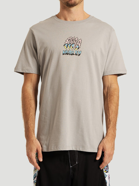 Camiseta Manga Curta Cinza Hurley x Etam Panther