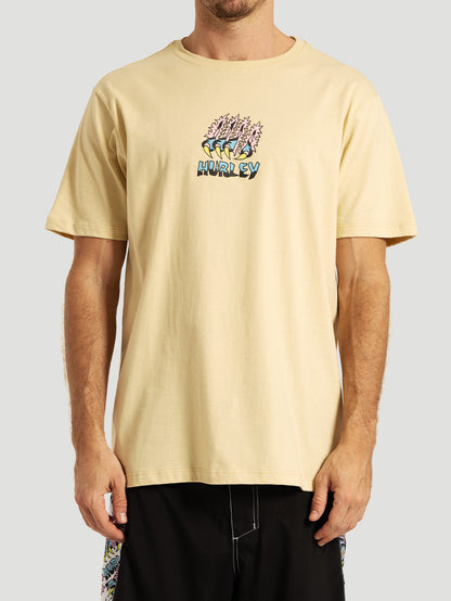 Camiseta Manga Curta Bege Hurley x Etam Panther