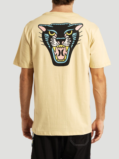 Camiseta Manga Curta Bege Hurley x Etam Panther