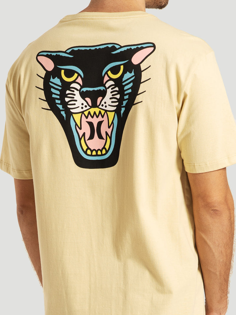 Camiseta Manga Curta Bege Hurley x Etam Panther