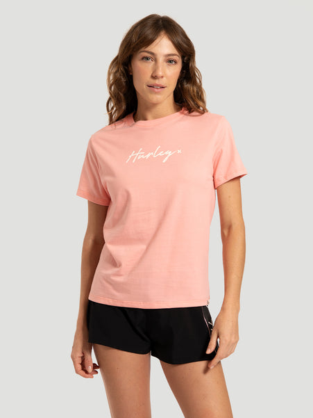 Camiseta Manga Curta Rosa Hurley Line