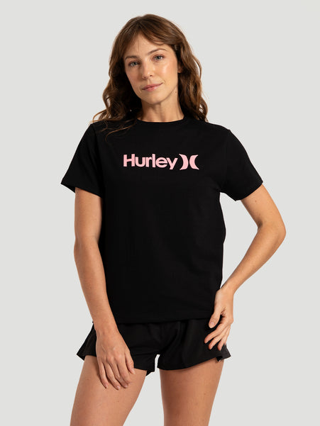 Camiseta Manga Curta Preta Hurley One&Only
