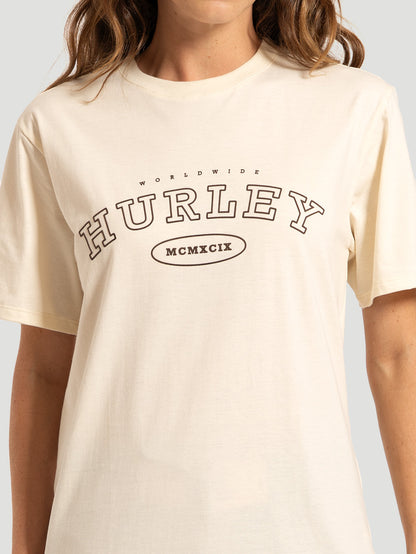 Camiseta Manga Curta Off White Hurley Worldwide