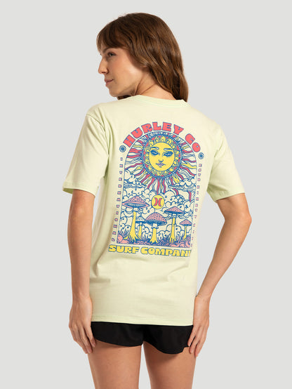 Camiseta Manga Curta Verde Hurley Sun
