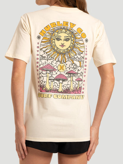 Camiseta Manga Curta Off White Hurley Sun