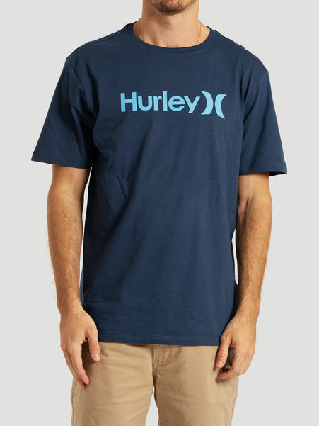 Camiseta Manga Curta Marinho Hurley O&O Solid