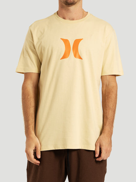 Camiseta Manga Curta Bege Hurley Icon