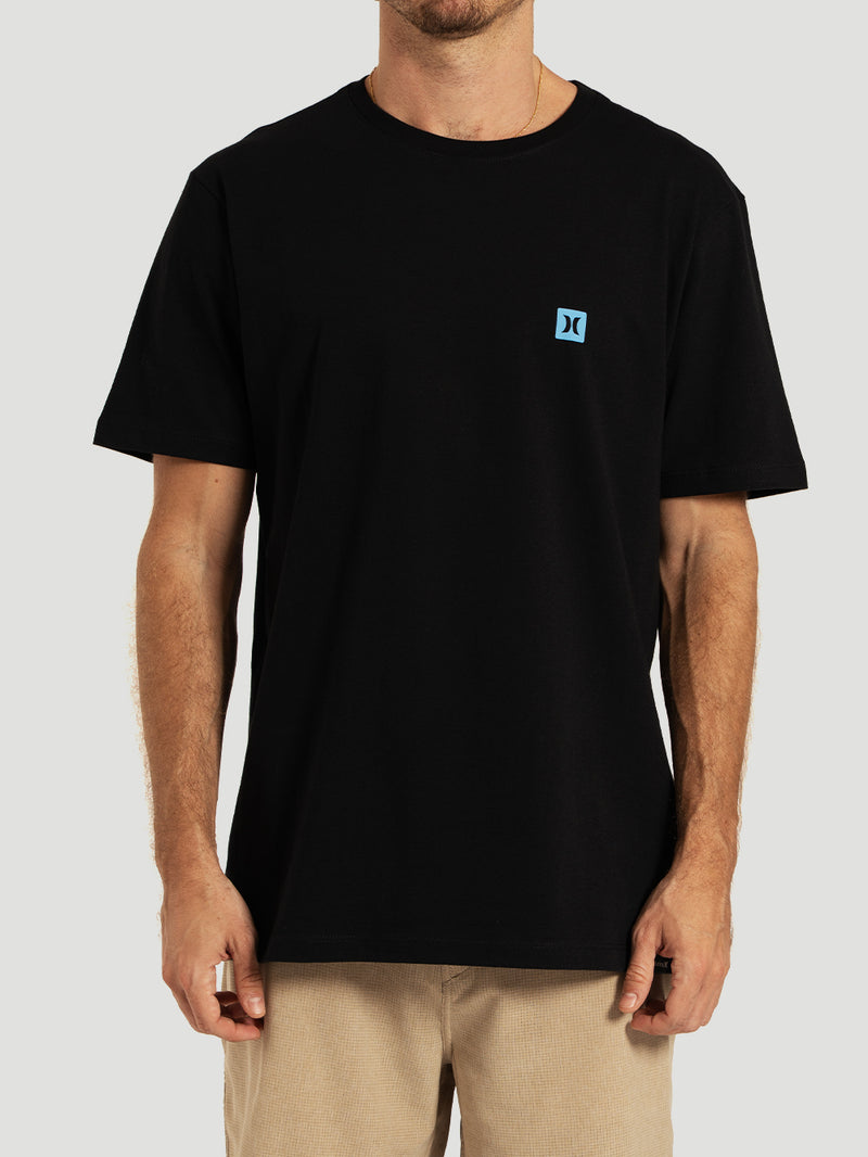 Camiseta Manga Curta Preta Hurley Mini Icon II