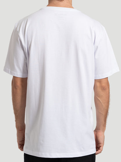 Camiseta Manga Curta Hurley O&O Solid Branca