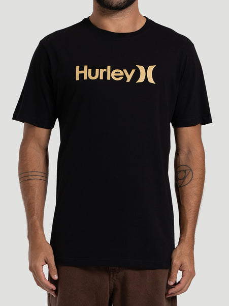 Camiseta Manga Curta Hurley O&O Solid Preta