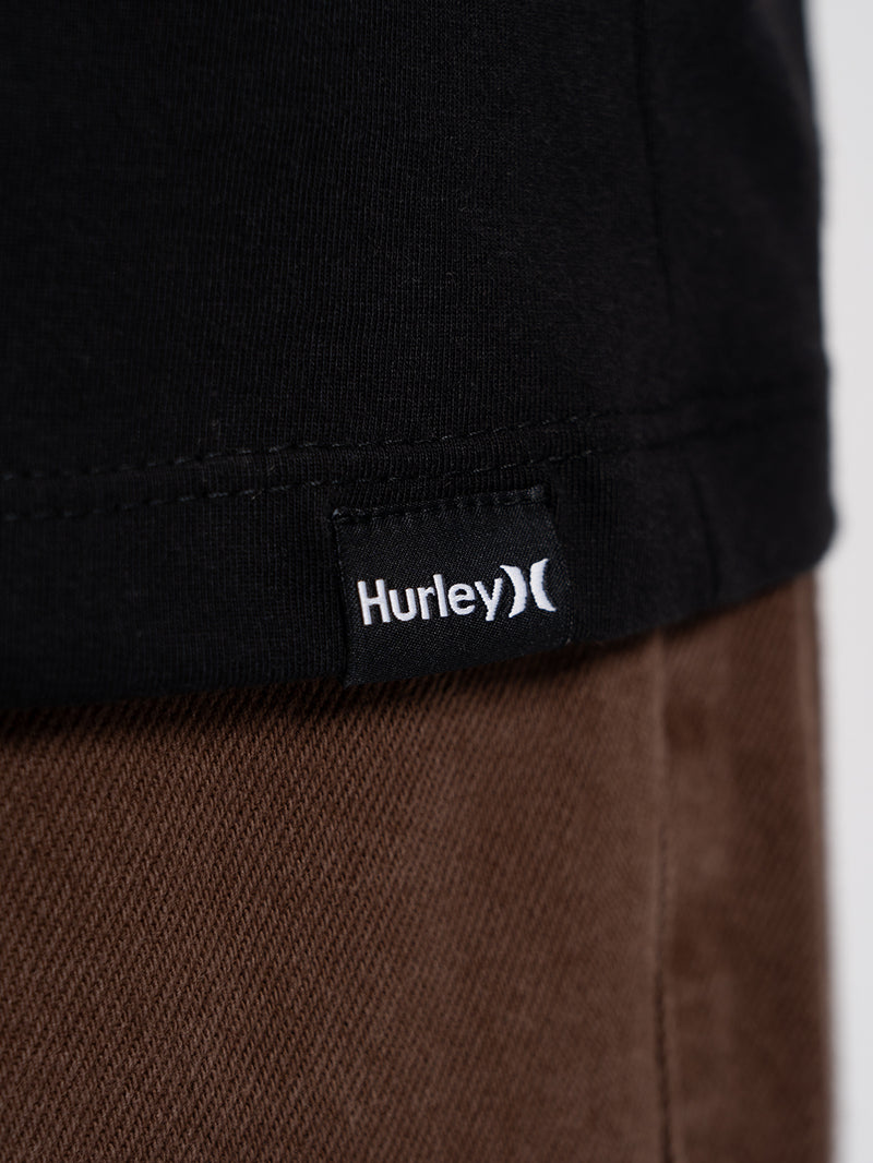 Camiseta Manga Curta Hurley O&O Solid Preta