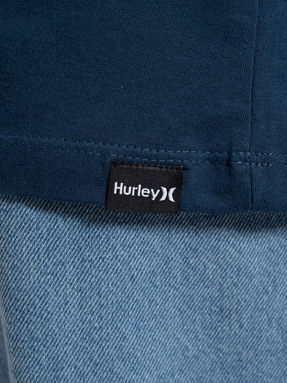Camiseta Manga Curta Hurley O&O Solid Azul Marinho