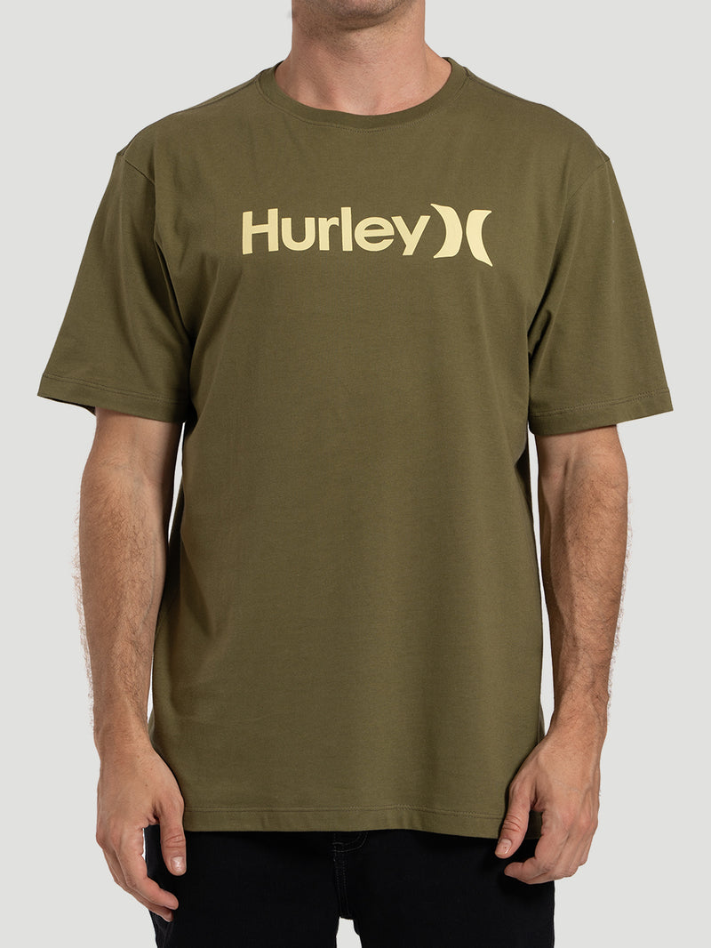Camiseta Manga Curta Hurley O&O Verde Militar