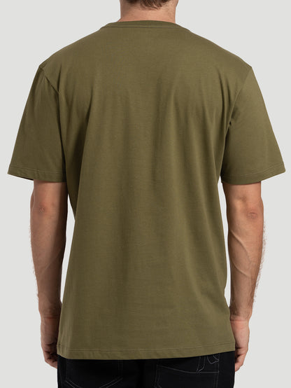 Camiseta Manga Curta Hurley O&O Verde Militar