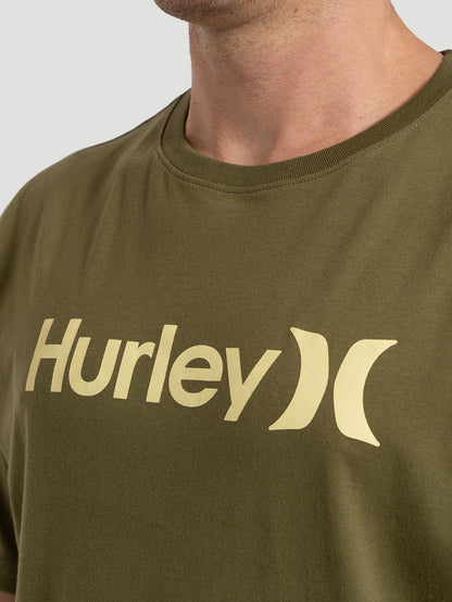 Camiseta Manga Curta Hurley O&O Verde Militar