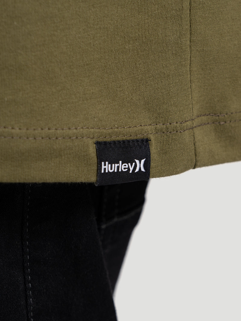 Camiseta Manga Curta Hurley O&O Verde Militar