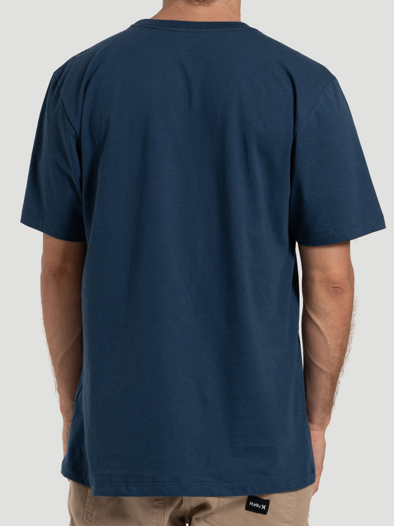 Camiseta Manga Curta Hurley Icon Azul Marinho