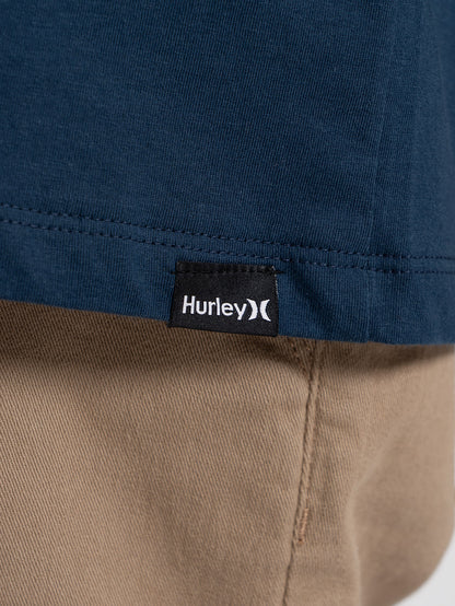 Camiseta Manga Curta Hurley Icon Azul Marinho