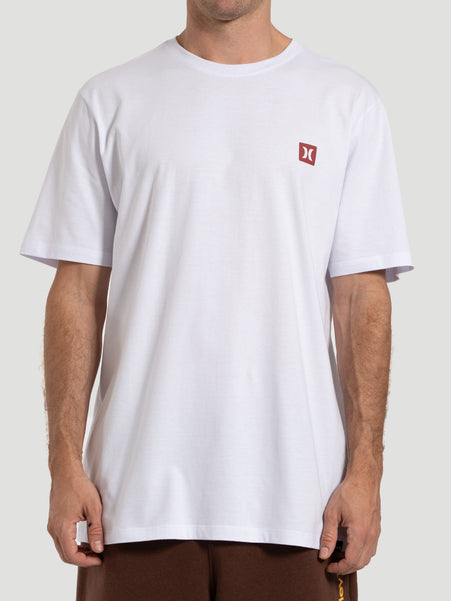 Camiseta Manga Curta Hurley Mini Icon Branca
