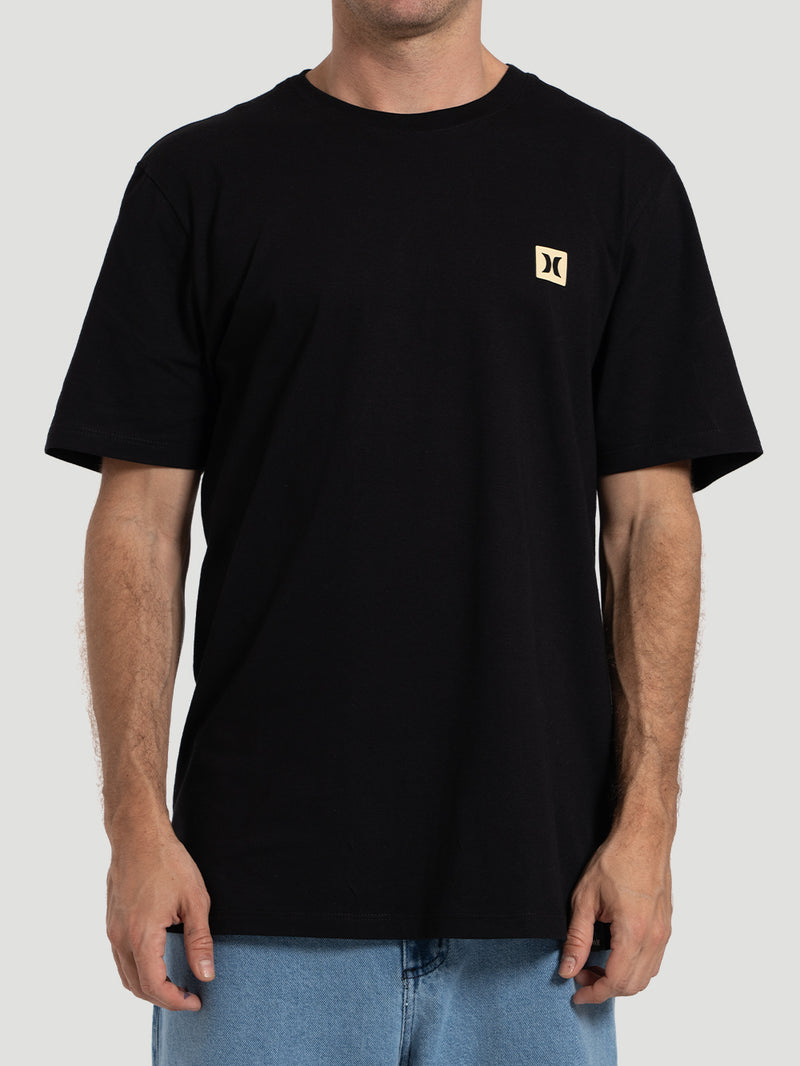 Camiseta Manga Curta Hurley Mini Icon Preta